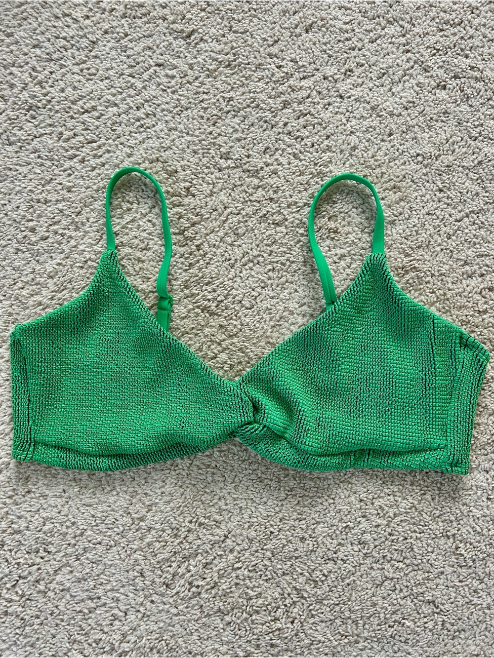 Good‎ American Green Metallic-Trim Bikini Bottom Size 6  (3XL)
